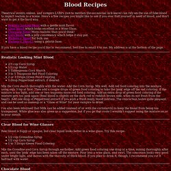 the Raven's Fake Blood Recipes