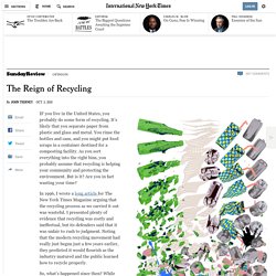 The Reign of Recycling