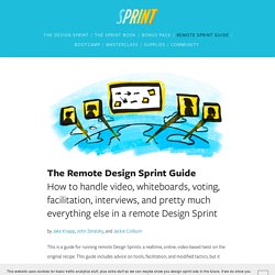 The Remote Design Sprint Guide — The Design Sprint