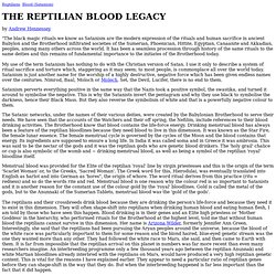 THE REPTILIAN BLOOD LEGACY