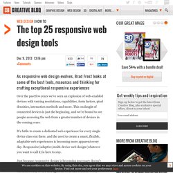 The top 25 responsive web design tools