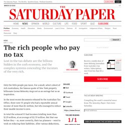 The rich people who pay no tax