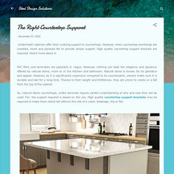 The Right Countertop Support