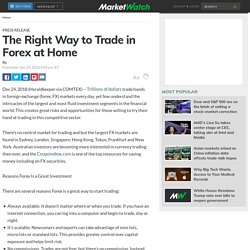 The Right Way to Trade in Forex at Home