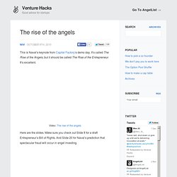 The rise of the angels