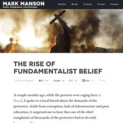 The Rise of Fundamentalist Belief