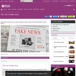 The rise of fake news