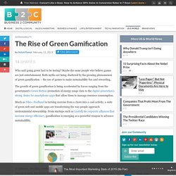 The Rise of Green Gamification