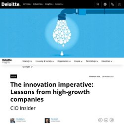 The CIO's role in driving innovation