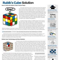 The Rubik&#039;s Cube Solution