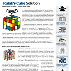 The Rubiks Cube Solution