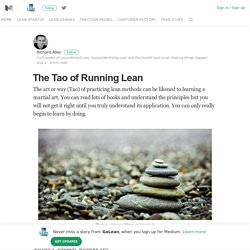 The Tao of Running Lean – GoLean – Medium