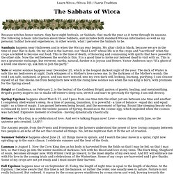 The Sabbats of Wicca - StumbleUpon