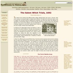 The Salem Witch Trials, 1692