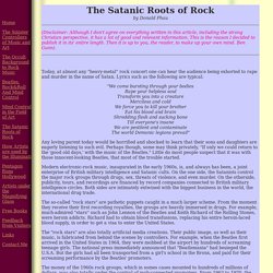 The Satanic Roots of Rock