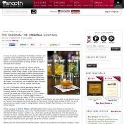 The Sazerac-The Original Cocktail