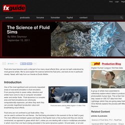 The Science of Fluid Sims