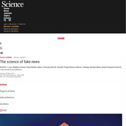 The science of fake news
