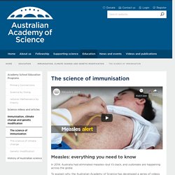 The science of immunisation