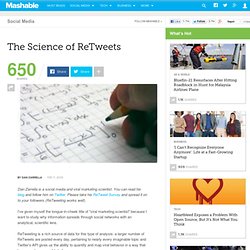 The Science of ReTweets