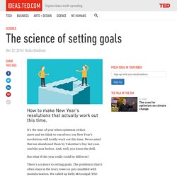 The science of setting goals