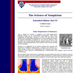 The Science of Vampirism: Part VI