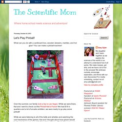 The Scientific Mom: Let's Play Pinball!