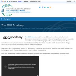 The SDG Academy