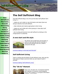 The Self Sufficient Blog