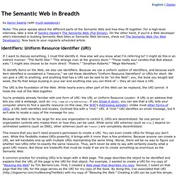 The Semantic Web In Breadth