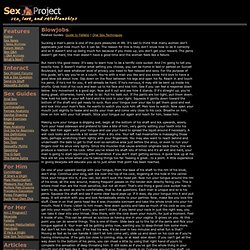 The Sex Project: Blowjobs