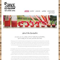 The Shack Revolution - About Us - Shack Bar
