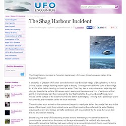 The Shag Harbour Incident - UFO Encounters (UK)