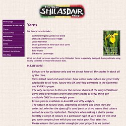 The Shilasdair Shop - Yarns