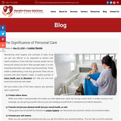 The Significance of Personal Care
