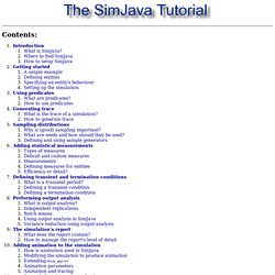 The SimJava Tutorial