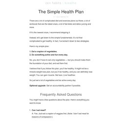 The Simple Health Plan