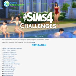 The Sims 4 Challenges - Sims Community