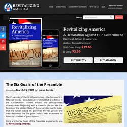 The Six Goals of the Preamble