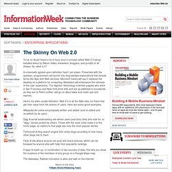 The Skinny On Web 2.0