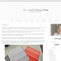 The Small Things Blog