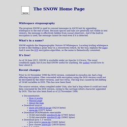 The SNOW Home Page