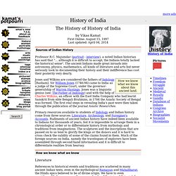 The Sources of Indian History