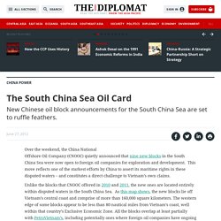 The South China Sea Oil Card