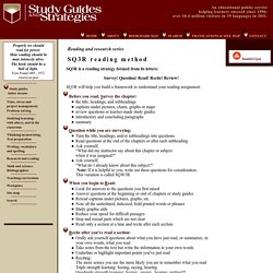 The SQ3R Reading Method