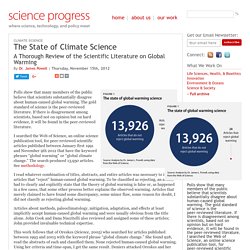 The State of Climate Science
