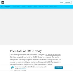 The State of UX in 2017