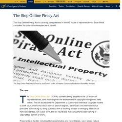 The Stop Online Piracy Act