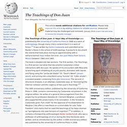 The Teachings of Don Juan - Wikipedia