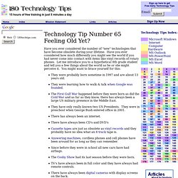 The technology generation gap - 180 Free Technology Tip #65